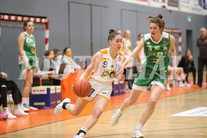 Basketball Damen Superliga 2021/22, Grunddurchgang 10.Runde BK Duchess Klosterneuburg vs. UBI Graz


