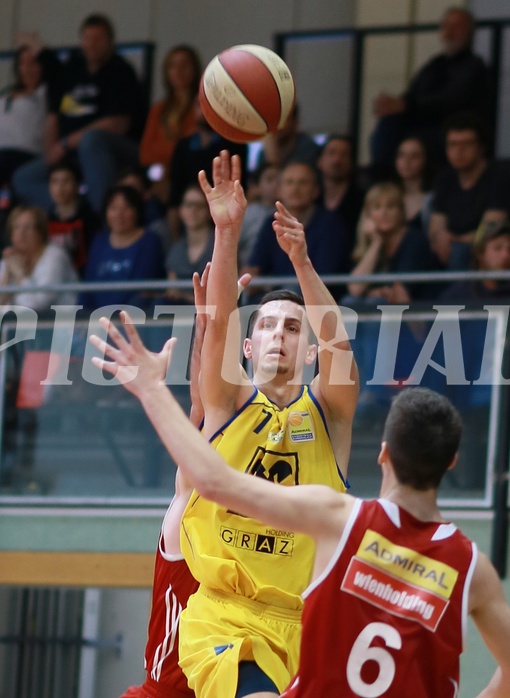 Basketball ABL 2015/16 Grunddurchgang 34.Runde UBSC Graz vs. BC Vienna