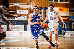 Basketball, bet-at-home Basketball Superliga 2021/22, Grunddurchgang Runde 8, Oberwart Gunners, Gmunden Swans, Benedikt Güttl (7)