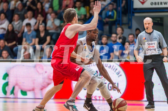 Basketball, ABL 2016/17, Playoff HF Spiel 2, Oberwart Gunners, WBC Wels, Christopher McNealy (8)