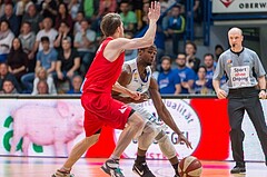Basketball, ABL 2016/17, Playoff HF Spiel 2, Oberwart Gunners, WBC Wels, Christopher McNealy (8)