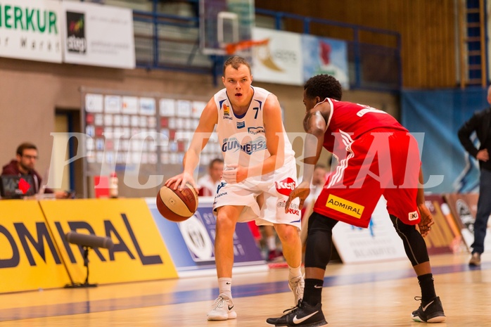 Basketball, ABL 2017/18, Grunddurchgang 9.Runde, Oberwart Gunners, BC Vienna, Sebastian Käferle (7)