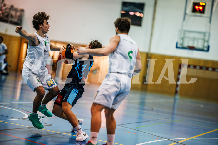 Basketball, Basketball Zweite Liga 2024/25, Grunddurchgang 13.Runde, UDW Alligators, Vienna Timberwolves, Simon Marek (11), Felix Angerbauer (4)