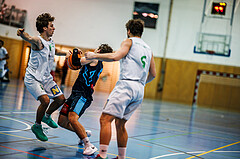 Basketball, Basketball Zweite Liga 2024/25, Grunddurchgang 13.Runde, UDW Alligators, Vienna Timberwolves, Simon Marek (11), Felix Angerbauer (4)