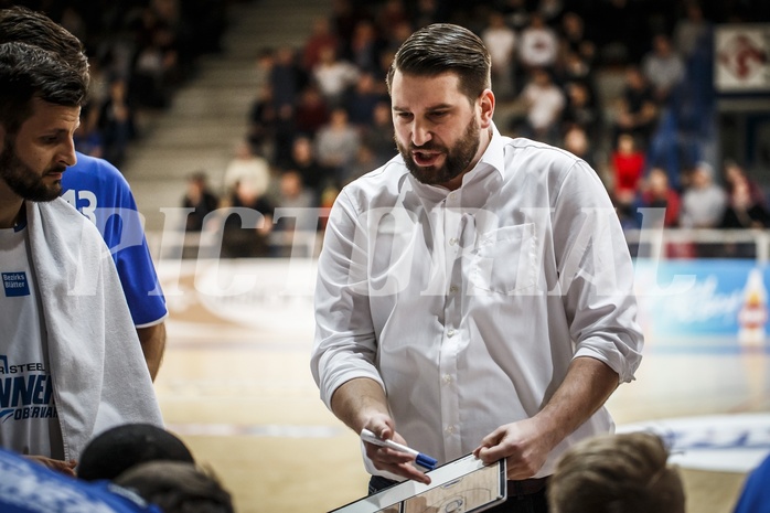Basketball, ABL 2018/19, Grunddurchgang 17.Runde, Oberwart Gunners, Gmunden Swans, Horst Leitner (Coach)