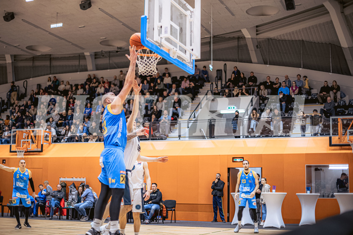 Basketball, Win2Day Superliga 2022/23, Grunddurchgang 22.Runde, Vienna Timberwolves, SKN St. Pölten Basketball, Nebosja Dukic (13)