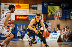 Basketball, bet-at-home Basketball Superliga 2021/22, Platzierungsrunde Spiel 8, Oberwart Gunners, UBSC Graz, Lukas Simoner (12)