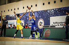 Basketball, bet-at-home Basketball Superliga 2019/20, Grunddurchgang 15.Runde, SKN St. Pölten Basketball, Oberwart Gunners, Jonathan Knessl (12)