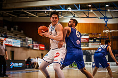 Basketball, bet-at-home Basketball Superliga 2021/22, Grunddurchgang Runde 14, Oberwart Gunners, Vienna D.C. Timberwolves, Tyler Creammer (10)