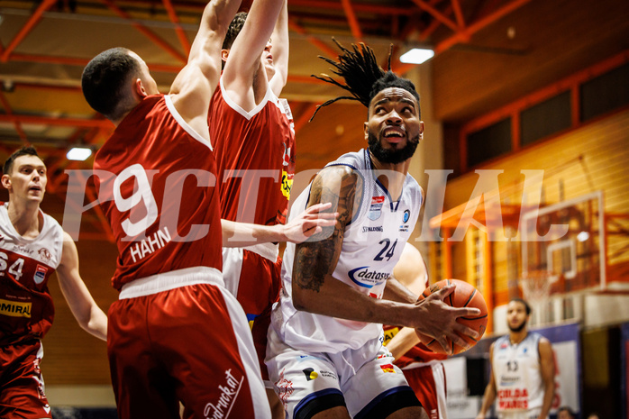 Basketball, win2day Basketball Superliga 2022/23, 2. Qualifikationsrunde, BBC Nord Dragonz, Traiskirchen Lions, Aristide Boya (24)