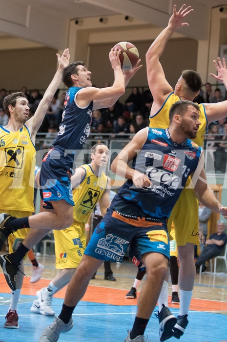 Basketball ABL 2017/18 Grunddurchgang 13.Runde UBSC Graz vs. Kapfenberg Bulls