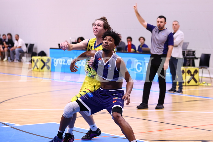 27.09.2024, Graz, Raiffeisen Sportpark Graz, Basketball Superliga 2024/25, Grunddurchgang, Runde 1, UBSC Raiffeisen Graz - COLDAMARIS BBC Nord Dragonz