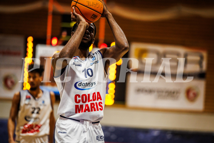 Basketball, win2day Basketball Superliga 2024/25, Grunddurchgang Runde 21, BBC Nord Dragonz, BC Vienna, Austen Awosika (10)