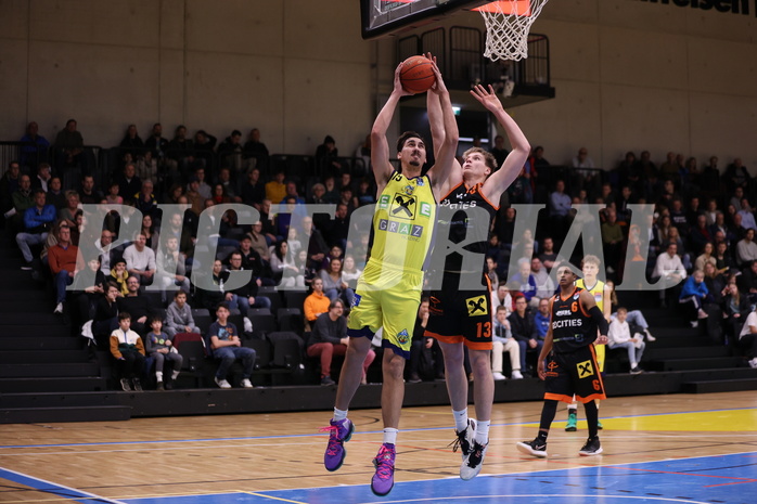 06.01.2023, Graz, Raiffeisen Sportpark Graz, Basketball Superliga 2022/23, Grunddurchgang, Runde 15, UBSC Raiffeisen Graz vs. CITIES Panthers Fürstenfeld
