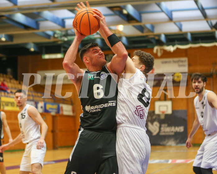 Basketball Zweite Liga 2023/24, Grunddurchgang 19.Runde Upper Austrian Ballers vs. Raiders Tirol


