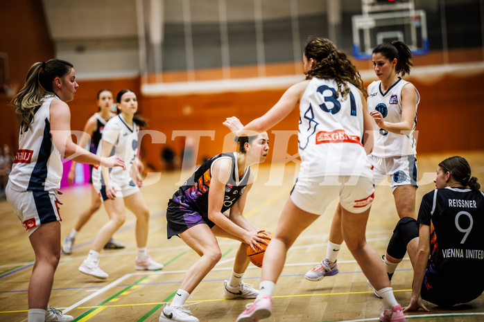 Basketball, Win2Day Basketball Damen Superliga 2024/25, Grunddurchgang 11.Runde, Vienna Timberwolves, Vienna United, Oryna Bolotnikova (26)