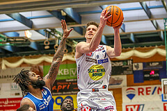 Basketball Superliga 2023/24, Playoff, Viertelfinale Spiel 1 Gmunden Swans vs. Oberwart Gunners