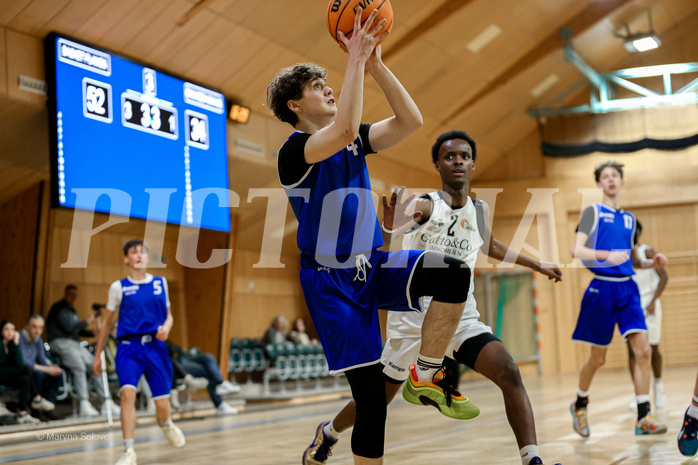 16.02.2025 Österreichischer Basketballverband 2024/25, SLMU16 Basket Flames WAT vs SG Salzkammergut