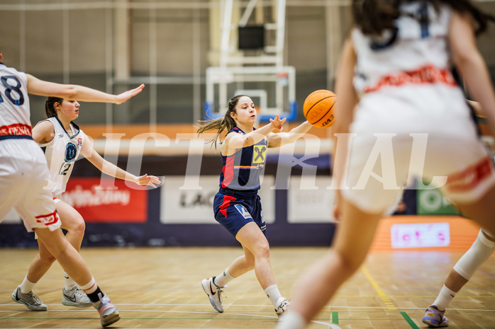 Basketball, Win2Day Basketball Damen Superliga 2023/24, Grunddurchgang 14.Runde, Vienna Timberwolves, SKN St. Pölten, Maria Kolyandrova (3)