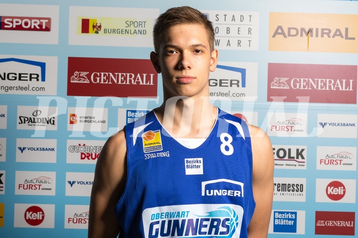Basketball, ABL 2017/18, Teampictures, Oberwart Gunners, , Jonathan Knessl (17)