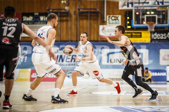 Basketball, ABL 2018/19, Grunddurchgang 19.Runde, Oberwart Gunners, Flyers Wels, Sebastian Käferle (7)
