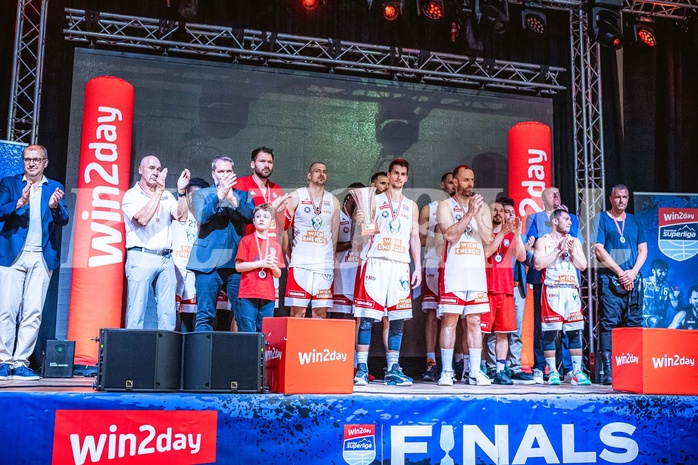 Basketball, Win2Day Superliga 2022/23, Playoff, Finale Spiel 4, BC Vienna, Gmunden Swans, 