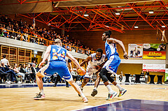 Basketball, win2day Basketball Superliga 2023/224, Grunddurchgang Runde 16, BBC Nord Dragonz, Oberwart Gunners, Austen Awosika (10)