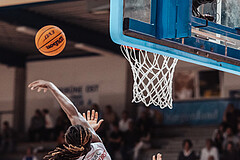 Basketball, Basketball Superliga 2023/24, Grundduchgang Runde 4., Oberwart Gunners, Kapfenberg Bulls, James Graham (11), Ali Sow (6)