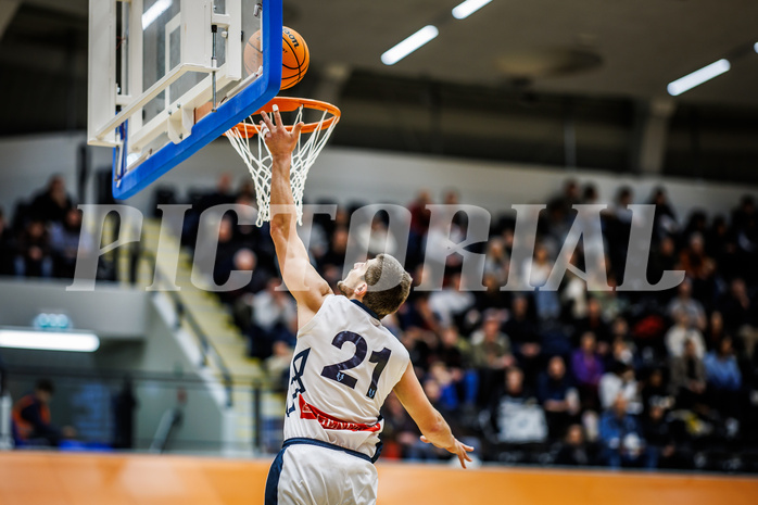 Basketball, Win2Day Superliga 2023/24, Grunddurchgang 19.Runde, Vienna Timberwolves, Fürstenfeld Panthers, Moritz Lanegger (21)