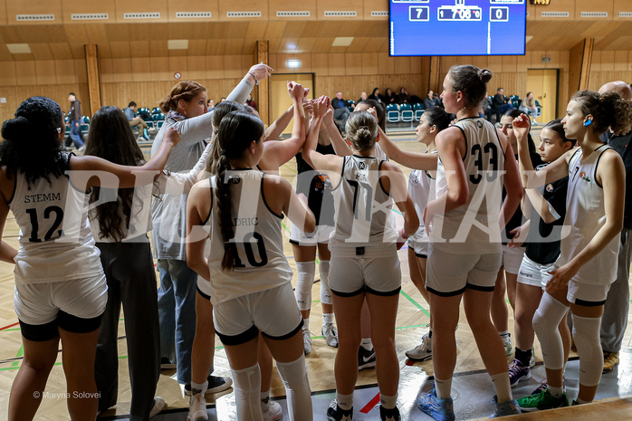 22.02.2025 Österreichischer Basketballverband 2024/25, SLWU19 Basket Flames UNION vs Basket Duchess