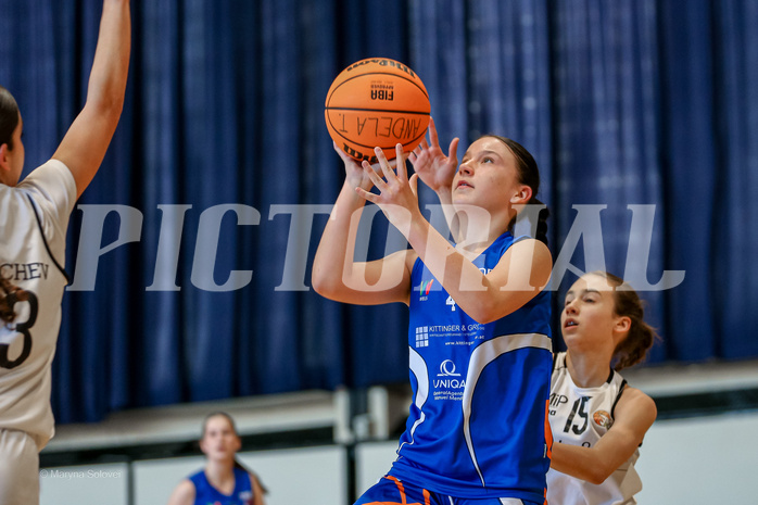 27.04.2025 Österreichischer Basketballverband 2024/25, SLWU16 VF Basket Flames UNION vs. DBB  Basketgirls Wels