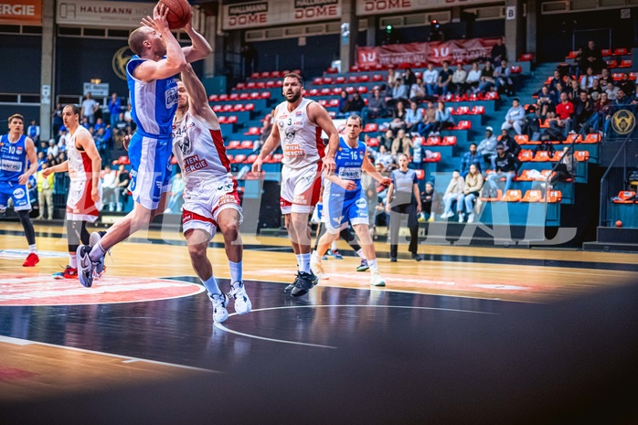 Basketball, Win2Day Superliga 2022/23, 8. Platzierungsrunde, BC Vienna, Oberwart Gunners, Sebastian Käferle (7)