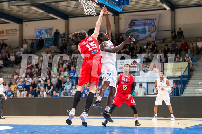 Basketball, ABL 2016/17, Playoff HF Spiel 2, Oberwart Gunners, WBC Wels, Cedric Kuakumensah (5)