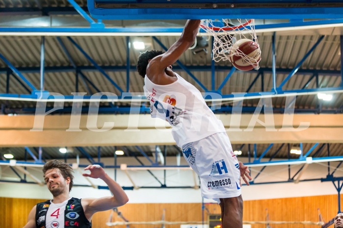 Basketball, ABL 2017/18, Grunddurchgang 3.Runde, Oberwart Gunners, Flyers Wels, Gregg Denzel (9)