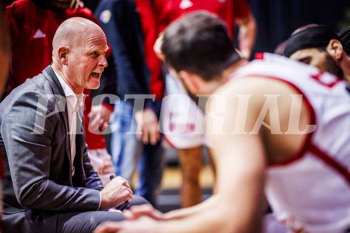 Basketball, Win2Day Superliga 2024/25, Grunddurchgang 17.Runde, BC Vienna, Flyers Wels, Mike Coffin (Head. Coach)