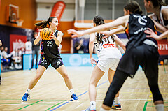 Basketball, Win2Day Basketball Damen Superliga 2023/24, Grunddurchgang 12.Runde, Vienna Timberwolves, Vienna United, Klara Brunner (25)