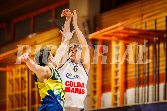 Basketball, win2day Basketball Superliga 2024/25, Grunddurchgang Runde 13, BBC Nord Dragonz, UBSC Graz, Valentin Pasterk (6)