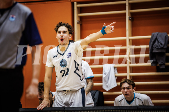 Basketball, Basketball Zweite Liga 2024/25, Grunddurchgang 4.Runde, Vienna Timberwolves, UDW Alligators, Daniele Kuchar (22)