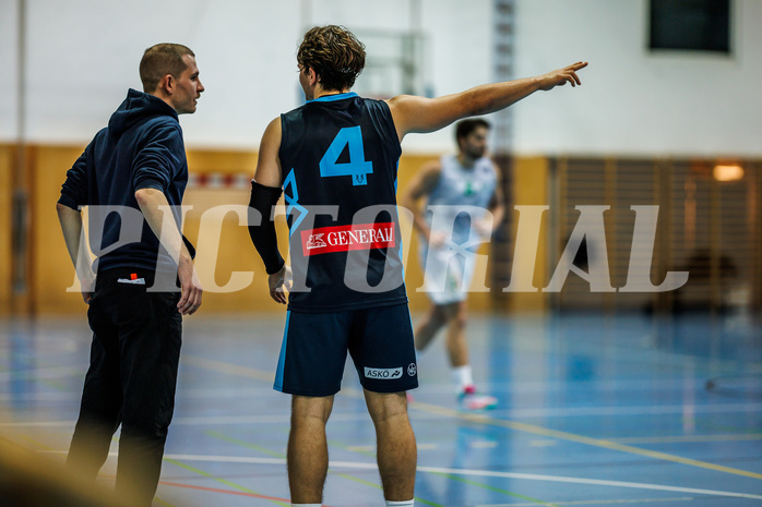 Basketball, Basketball Zweite Liga 2024/25, Grunddurchgang 13.Runde, UDW Alligators, Vienna Timberwolves, Justin Schlünken (Head Coach), Felix Angerbauer (4)