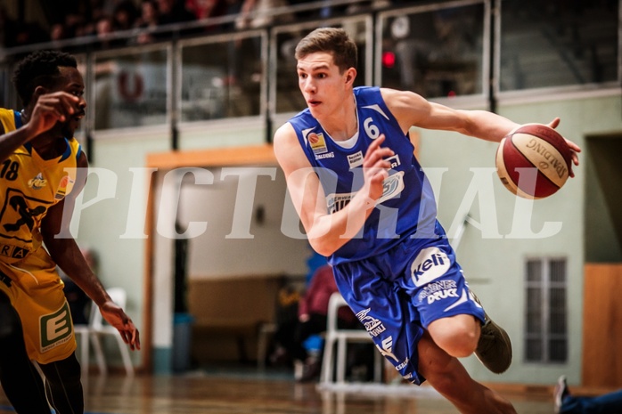 Basketball, ABL 2017/18, Grunddurchgang 29.Runde, UBSC Graz, Oberwart Gunners, Edi Patekar (6)