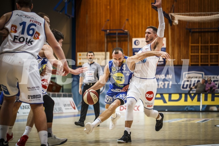 Basketball, ABL 2018/19, Grunddurchgang 17.Runde, Oberwart Gunners, Gmunden Swans, Enis Murati (4)