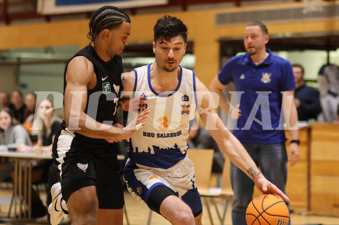 Basketball Zweite Liga 2024/25, Grunddurchgang 19.Runde Raiders Tirol vs. BBU Salzburg


