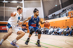 Basketball, Win2Day Superliga 2022/23, Grunddurchgang 10.Runde, Vienna Timberwolves, COLDAMARIS BBC Nord Dragonz, Elias Wlasak (8), Kyran Jordan Mc Clure (13)