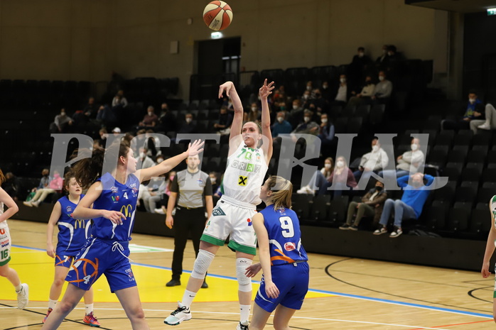 17.02.2022, Basketball Damen Superliga 2021/22, Grunddurchgang 11.Runde,  
UBI Graz vs. DBB LZ OÖ