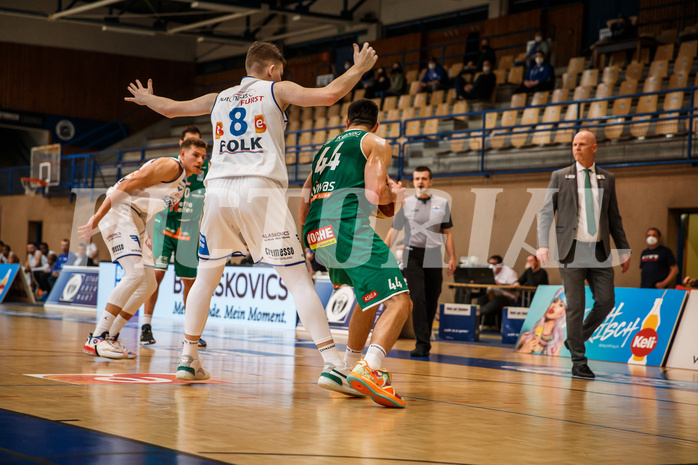 Basketball, bet-at-home Basketball Superliga 2020/21, Platzierungsrunde, 4. Runde, Oberwart Gunners, Kapfenberg Bulls, Dominik Simmel (8)