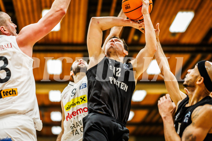 Basketball, Basketball Zweite Liga 2023/24, Grunddurchgang 14.Runde, Mattersburg Rocks, Wörthersee Piraten, Jan-Arne Apschner (12)