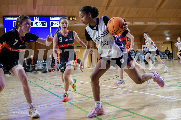 16.02.2025 Österreichischer Basketballverband 2024/25, SLWU16 Vienna United vs Basket Duchess