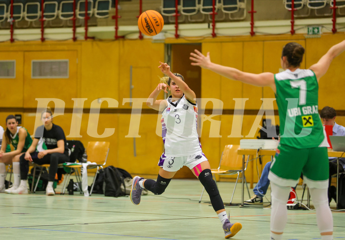Basketball Damen Superliga 2023/24, Grunddurchgang 13.Runde Vienna United vs. UBI Graz