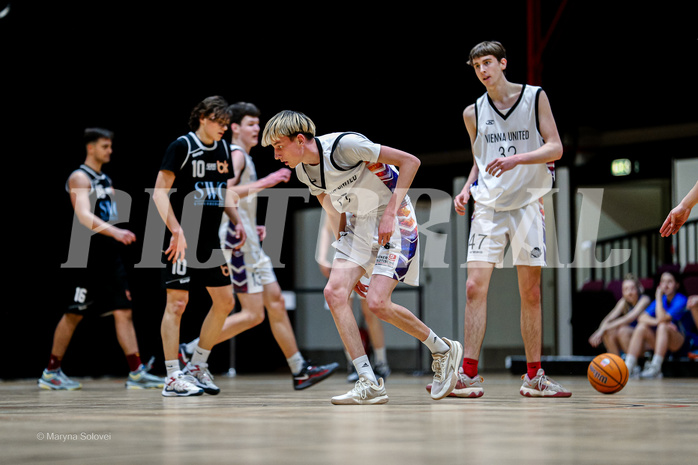 01.03.2025 Österreichischer Basketballverband 2024/25, SLMU19 Vienna United vs. Basket Dukes