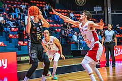 Basketball, Win2Day Superliga 2022/23, Grunddurchgang 5.Runde, BC GGMT Vienna, Raiffeisen Flyers Wels, Arvydas Gydra (13), Bogic Vujosevic (5)